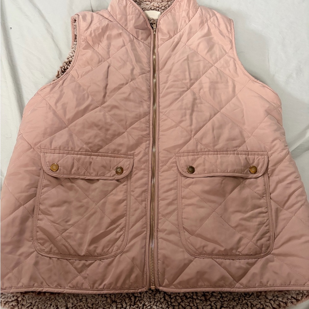 Pink Quilted Women's Vest
